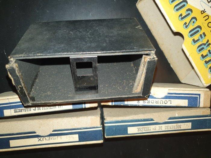 Stéréofilms Bruguière vier doosjes van 12 stereoscopische, Verzamelen, Foto-apparatuur en Filmapparatuur