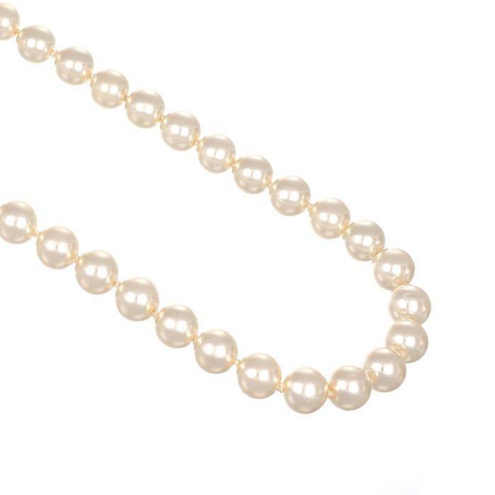 Halsketting - 18 karaat Geel goud - Parel, Handtassen en Accessoires, Kettingen