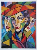 Elena Khmeleva - Dame au chapeau rouge. Large. Œuvre