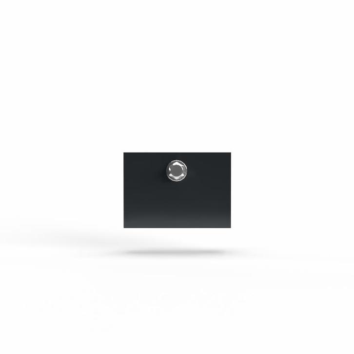 Eindschotje laag midden-Zwart (RAL9005), Doe-het-zelf en Bouw, Glas en Ramen, Nieuw, Verzenden