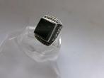 Zilver, Onyx & Marcasites - Ring - Art Deco-stijl, Antiquités & Art