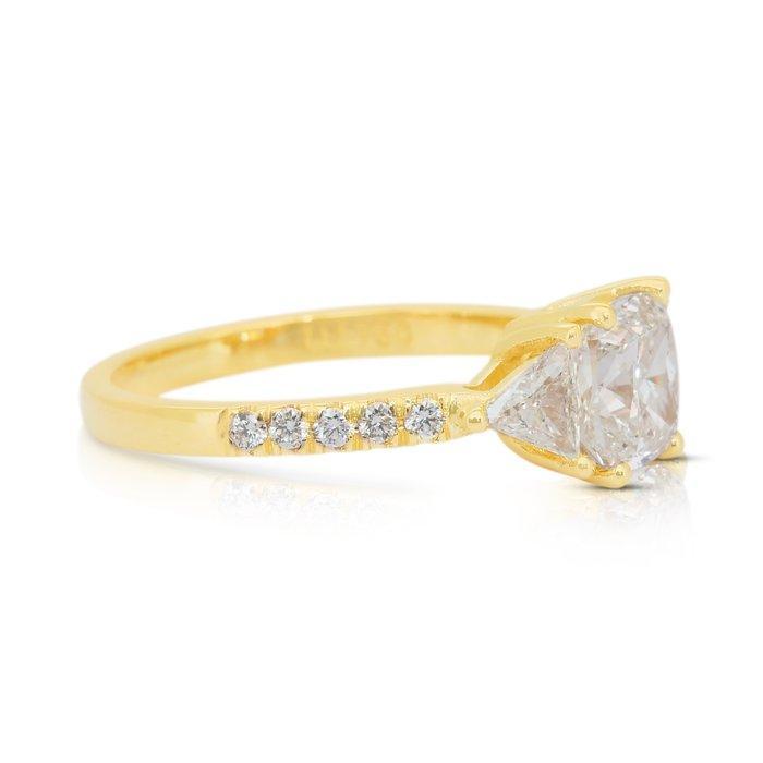 Ring - 18 karaat Geel goud - 2.57ct. tw. Diamant, Bijoux, Sacs & Beauté, Bagues