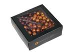 Balletjes op draad - kerstballen van glas caramel brown 20, Nieuw
