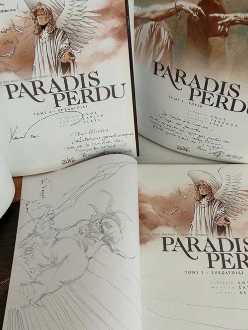 Paradis perdu T1 + T2(x2) + dédicace Xavier + 2x dédicace, Boeken, Stripverhalen
