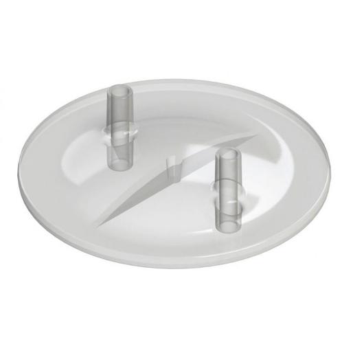 Melkemmerdeksel vlak 13x17mm transparant, 2 steunen - kerbl, Dieren en Toebehoren, Stalling en Weidegang