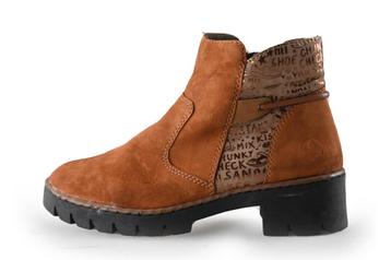 Rieker Enkellaarzen in maat 40 Cognac | 5% extra korting, Overige kleuren, Verzenden, Lage of Enkellaarzen, Gedragen