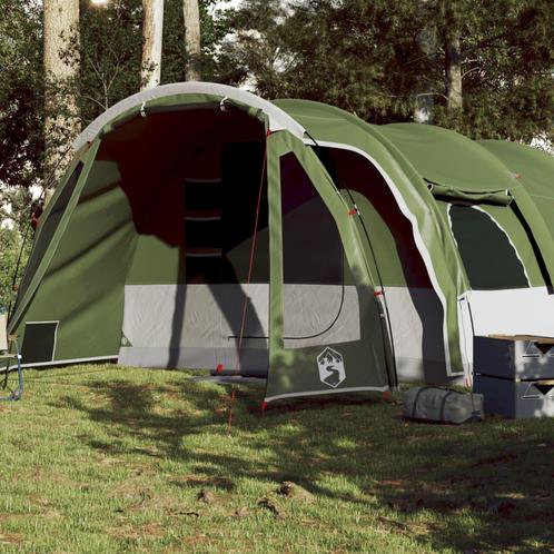 vidaXL Tunneltent 8-persoons waterdicht groen, Caravanes & Camping, Tentes, Envoi