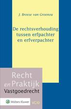De rechtsverhouding tussen erfpachter en erfverpachter /, Verzenden, Zo goed als nieuw, J. Broese van Groenou