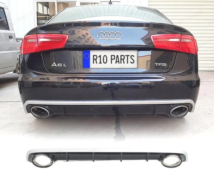 DIFFUSEUR AUDI A6 4G 11-14 LOOK RS + EMBOUTS D´ÉCHAPPEMENT, Auto-onderdelen, Carrosserie, Verzenden