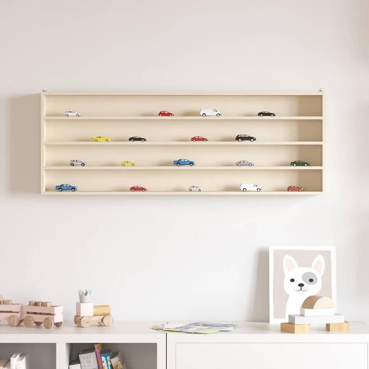 vidaXL Houten verzamel-display case Bruin 100 x 8,5 x 36 cm, Huis en Inrichting, Kasten | Wandmeubels, Nieuw, Verzenden