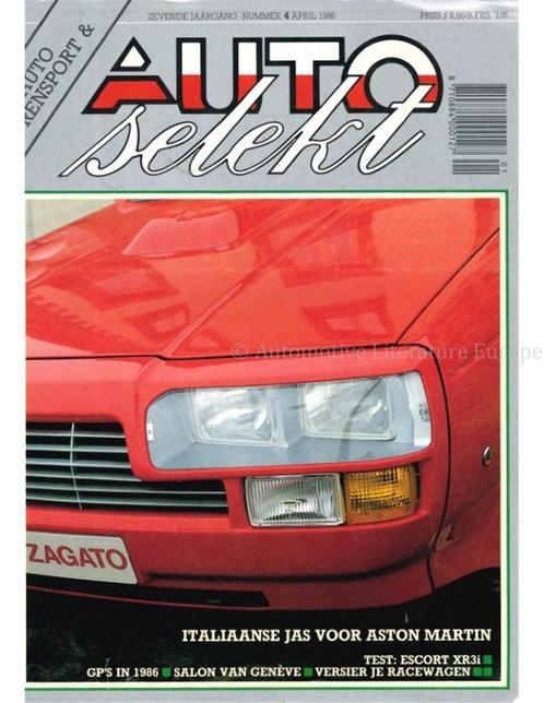 1986 AUTO SELEKT MAGAZINE 4 NEDERLANDS, Livres, Autos | Brochures & Magazines