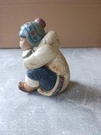 Lladró - Figurine - Nachdenklicher Eskimo Junge - Porcelaine