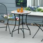 Tuintafel - Mozaïek - Rond - Bistro - Multicolor, Tuin en Terras, Tuinsets en Loungesets, Ophalen of Verzenden, Nieuw