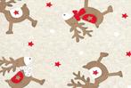 2dekans | Dekor Kerst Tafelkleed Rendier Patroon – 45 x 140, Diversen, Kerst, Ophalen of Verzenden, Nieuw