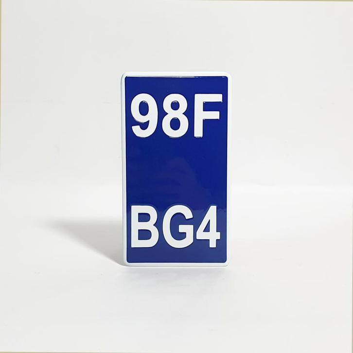 Emaille brommer kentekenplaat, Verzamelen, Merken en Reclamevoorwerpen, Verzenden