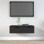 vidaXL Wandkast 68x30x20 cm bewerkt hout zwart, Huis en Inrichting, Verzenden, Nieuw