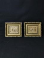 C.F. Becker - Reliëf, Dipinti in rilievo - 21 cm -, Antiek en Kunst