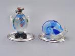 Figurine - Murano (2) - Argent 925, et verre de Murano