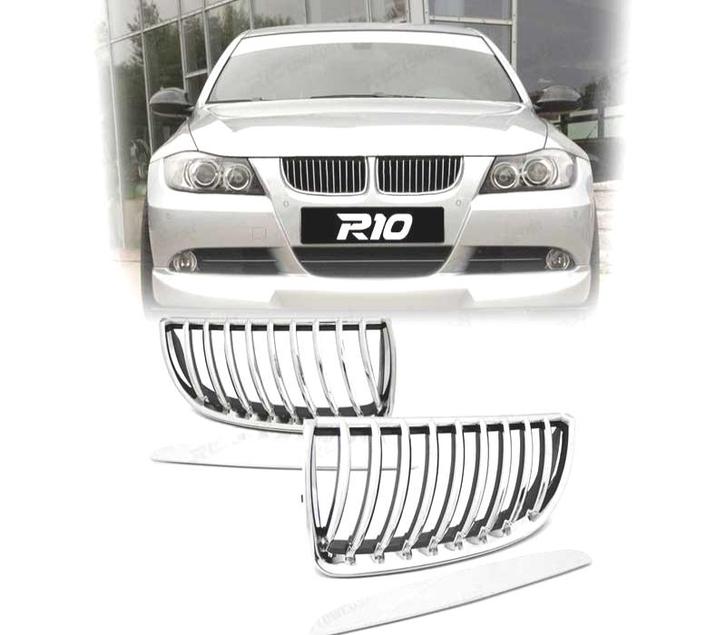 Calandre Pour Bmw E90 E91 05-08 Chromé, Auto-onderdelen, Carrosserie, Verzenden