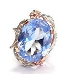 Zonder Minimumprijs - Ring - 9 kt. Roségoud -  15.65ct. tw., Handtassen en Accessoires, Ringen, Nieuw