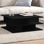 vidaXL Salontafel 70x70x29 cm bewerkt hout zwart, Verzenden, Nieuw