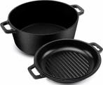 KICHLY 4.7L/5.0 Quart Pre-Seasoned Gietijzeren Pan - Dutc..., Verzenden