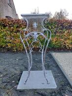 Bijzettafel - Wit metaal - Pied de stalle staander