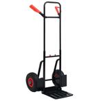 vidaXL Steekwagen telescopisch 200 kg zwart en rood, Verzenden, Nieuw