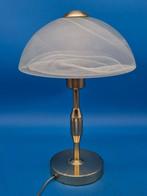 Honsel – Tischleuchte mit Opalglasschirm – Metall / Glas -