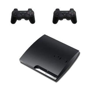 Playstation 3 Slim 160GB + 2 Nieuwe Controllers (Third Pa..., Games en Spelcomputers, Spelcomputers | Sony PlayStation 3, Nieuw