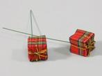 Giftboxes Schotse ruit 25x25 mm pak 60 stuks, Nieuw
