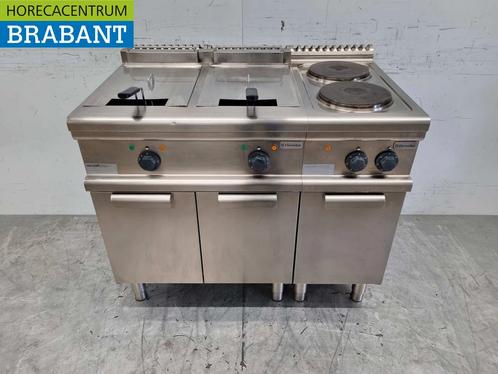 RVS Electrolux Baklijn 2 pits kookplaat dubbele friteuse, Zakelijke goederen, Horeca | Keukenapparatuur, Ophalen of Verzenden