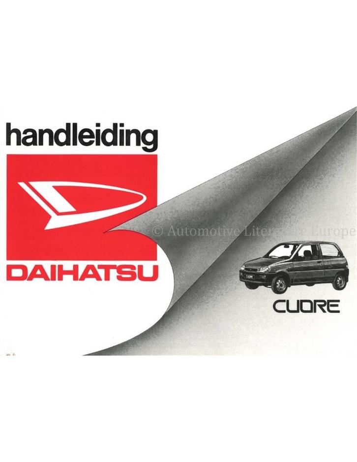 2000 DAIHATSU CUORE INSTRUCTIEBOEKJE NEDERLANDS, Auto diversen, Handleidingen en Instructieboekjes