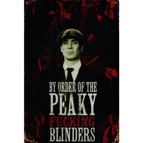 Wandbord reclamebord schild peaky Blinders bord, Verzamelen, Retro, Huis en Inrichting, Verzenden