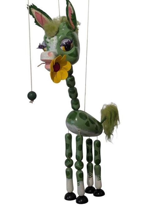 Marionet - Pelham Puppets Giraf - 1962 - Hout, Metaal,, Antiek en Kunst, Antiek | Speelgoed