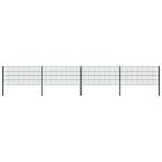 vidaXL Schuttingpaneel met palen 6,8x0,8 m ijzer groen, Tuin en Terras, Tuinhekken en Hekwerk, Verzenden, Nieuw