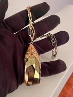 Swarovski - Metaal, gouden - Ketting met hanger - XL gouden