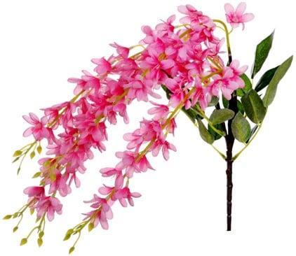 Wisteria Pink Zijdenbloem Halflang 54 cm, Huis en Inrichting, Woonaccessoires | Kunstplanten en Kunstbloemen, Nieuw