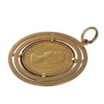 Hanger - 18 karaat Geel goud, 2 Britse Pond Elisabeth II, Handtassen en Accessoires, Antieke sieraden
