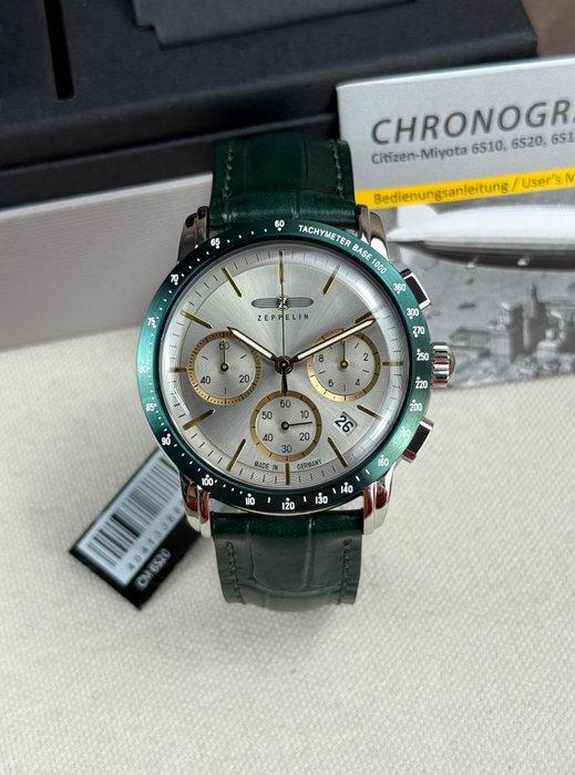 Zeppelin - New York Chronograph Date Green - 8878-5 - Heren, Handtassen en Accessoires, Horloges | Heren