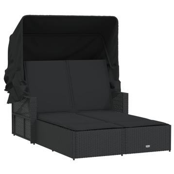 Ligbed 2-persoons Zwart - Retour Deal - 40% Korting! beschikbaar voor biedingen