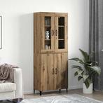 vidaXL Highboard 2 pcs artisanaal eikenkleurig 69.5 x 34 x, Huis en Inrichting, Verzenden, Nieuw