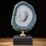 Decoratieve agaatgeode - chalcedoon Artistieke houten en, Verzamelen