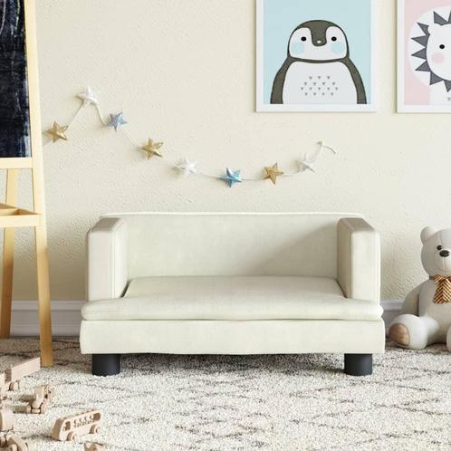 vidaXL Kinderbank 60x40x30 cm fluweel crèmekleurig, Kinderen en Baby's, Kinderkamer | Overige Meubels, Nieuw, Verzenden