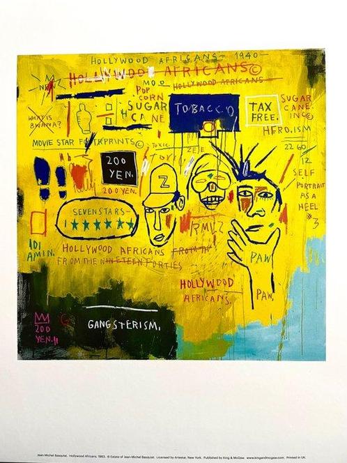 Jean Michel Basquiat (after) - Hollywood Africans (1983) -, Huis en Inrichting, Overige Huis en Inrichting