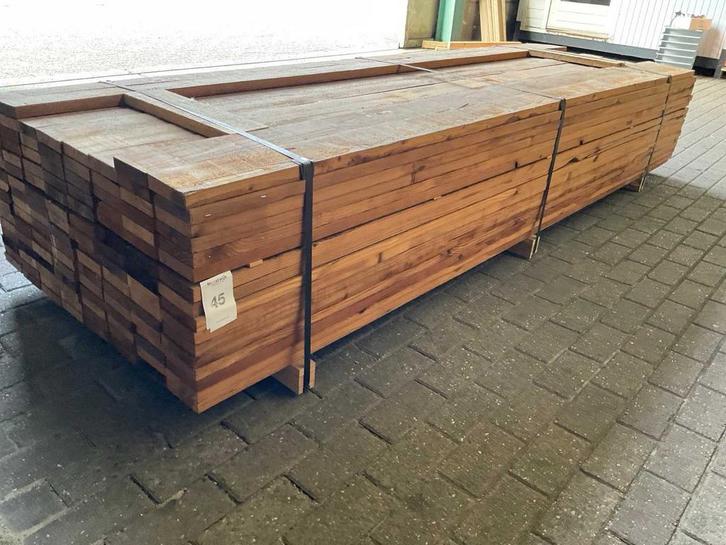 Online veiling - Thermowood Douglas planken 30x120 mm (124x), Zakelijke goederen, Machines en Bouw | Houtbewerking, Ophalen