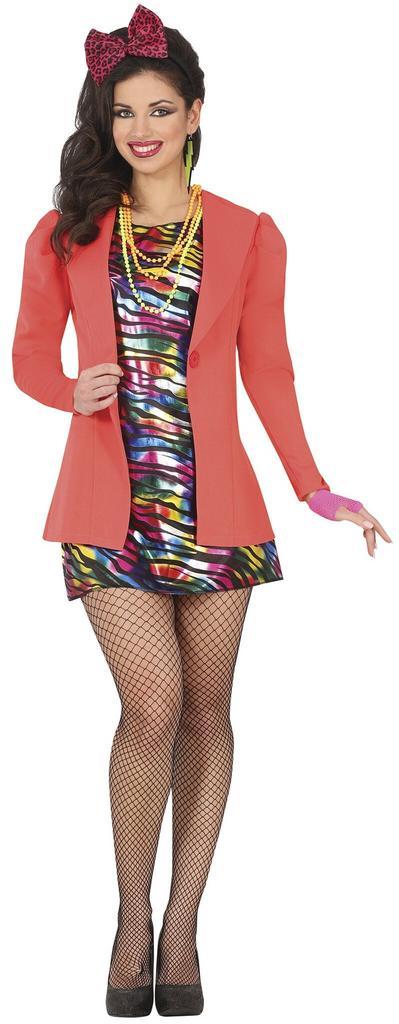 Neon 80S Kostuum Regenboog Dames, Kleding | Dames, Carnavalskleding en Feestkleding, Nieuw, Verzenden