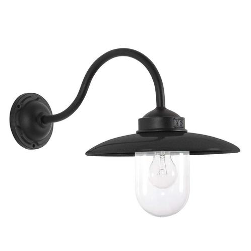 Stal- & Boerderijlampen Solingen Stallamp Matzwart, Tuin en Terras, Buitenverlichting, Verzenden