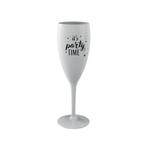 Champagne Glas Wit Party Herbruikbaar 120ml, Hobby en Vrije tijd, Feestartikelen, Nieuw, Verzenden