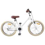 vidaXL Kinderfiets 18 Inch voor 5-7 jaar oud Wit, Verzenden